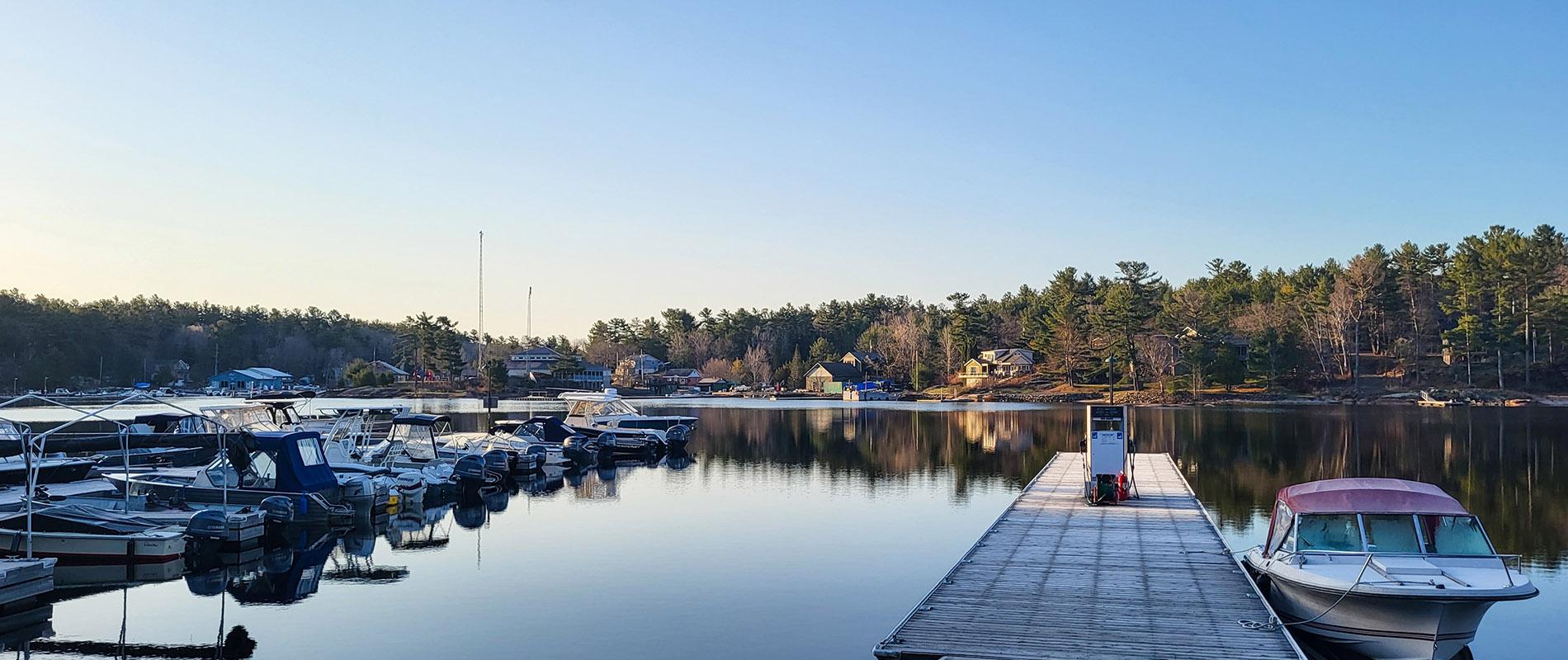 Boats Docked at Desmasdons Boatworks