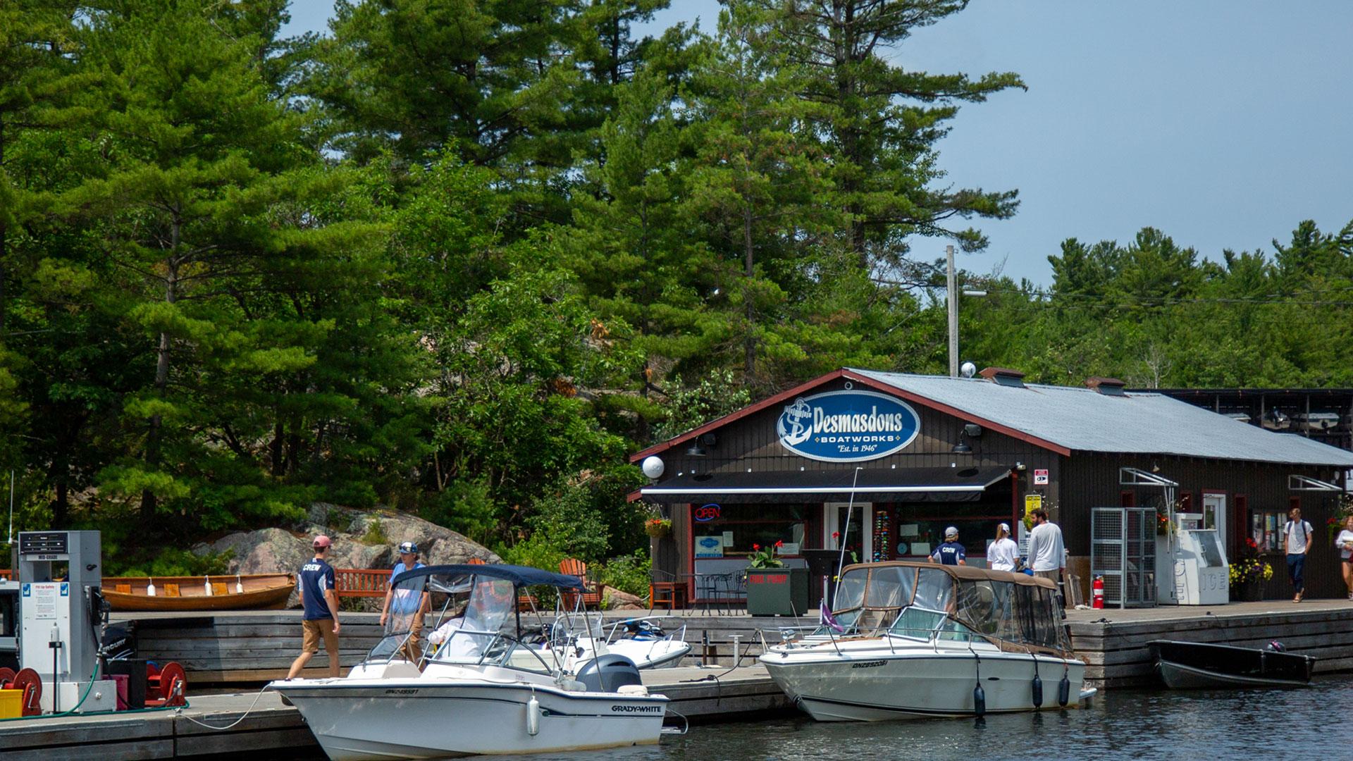 Desmasdons Boatworks Marina Store